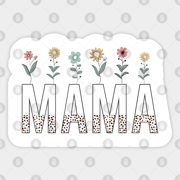 Floral Mama Sticker by UrbanLifeApparel